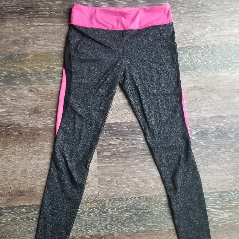 Grey/pink workout leggings